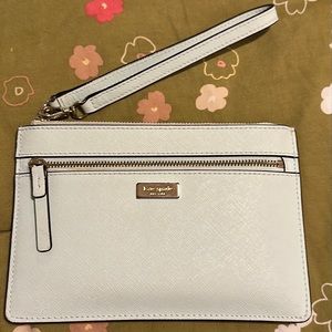 Kate Spade Light Blue Medium Wristlet